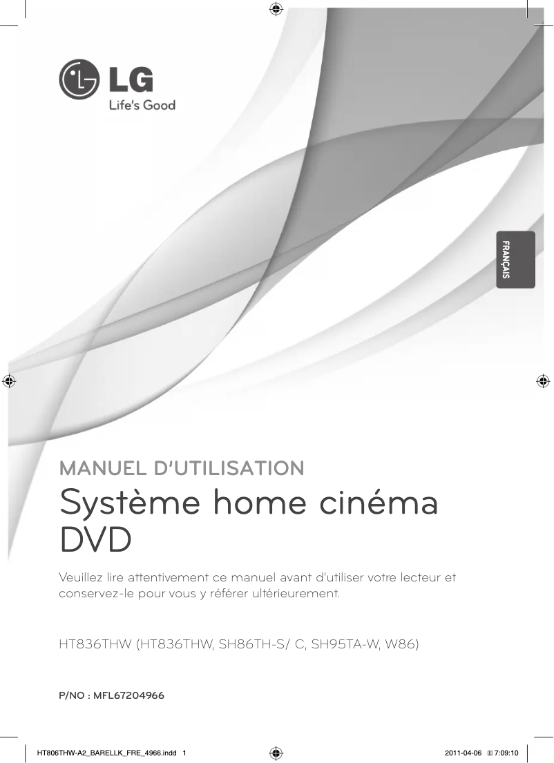 Página nº 1 - Manual de usuario LG HT836THW