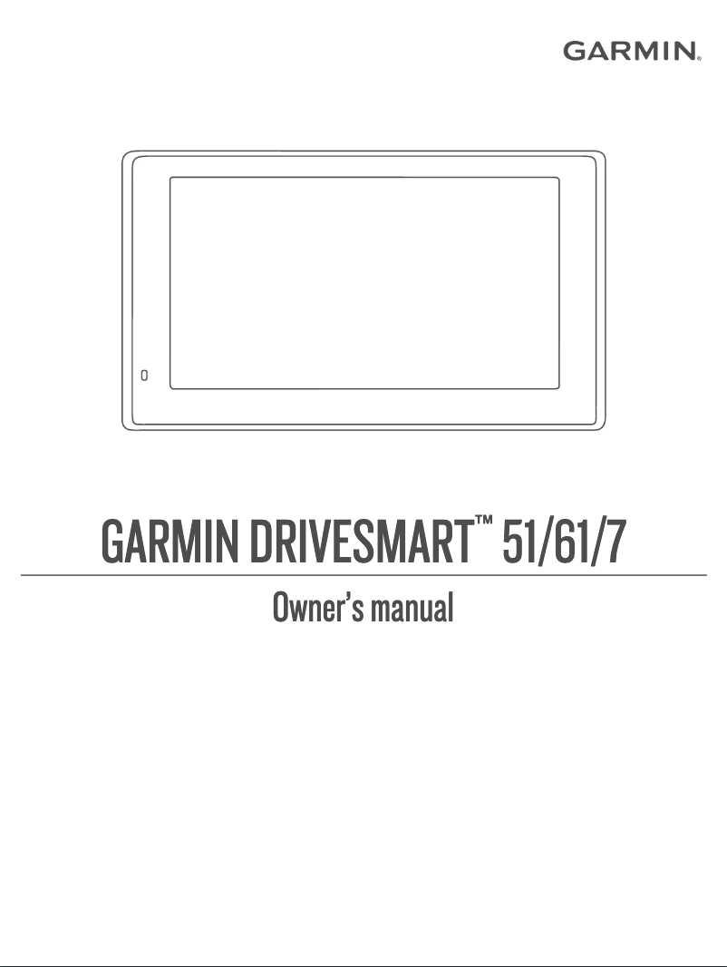 Imagen de la primera página del manual del dispositivo DriveSmart 51