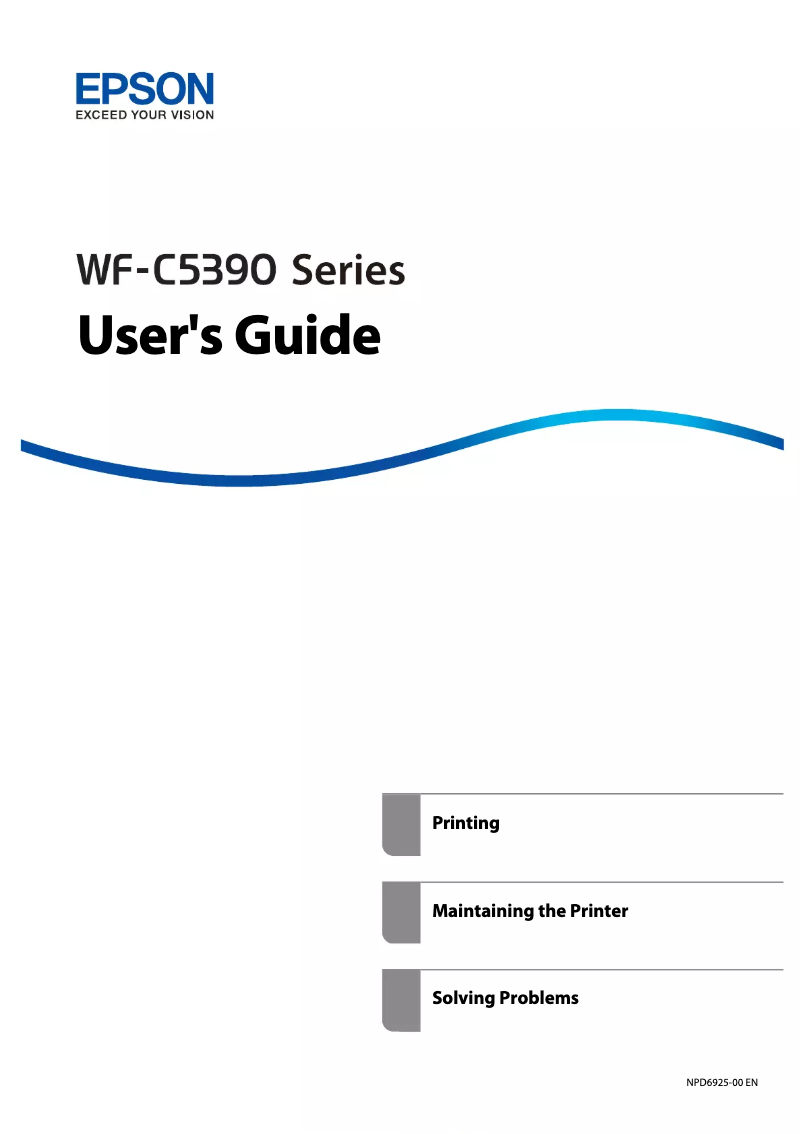 Página 1 del manual Manual de usuario Epson WorkForce Pro WF-C5390