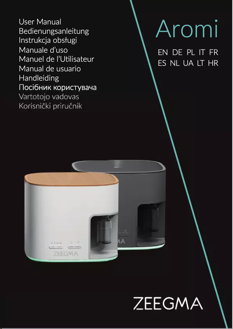 Imagen de la primera página del manual del dispositivo Aromi