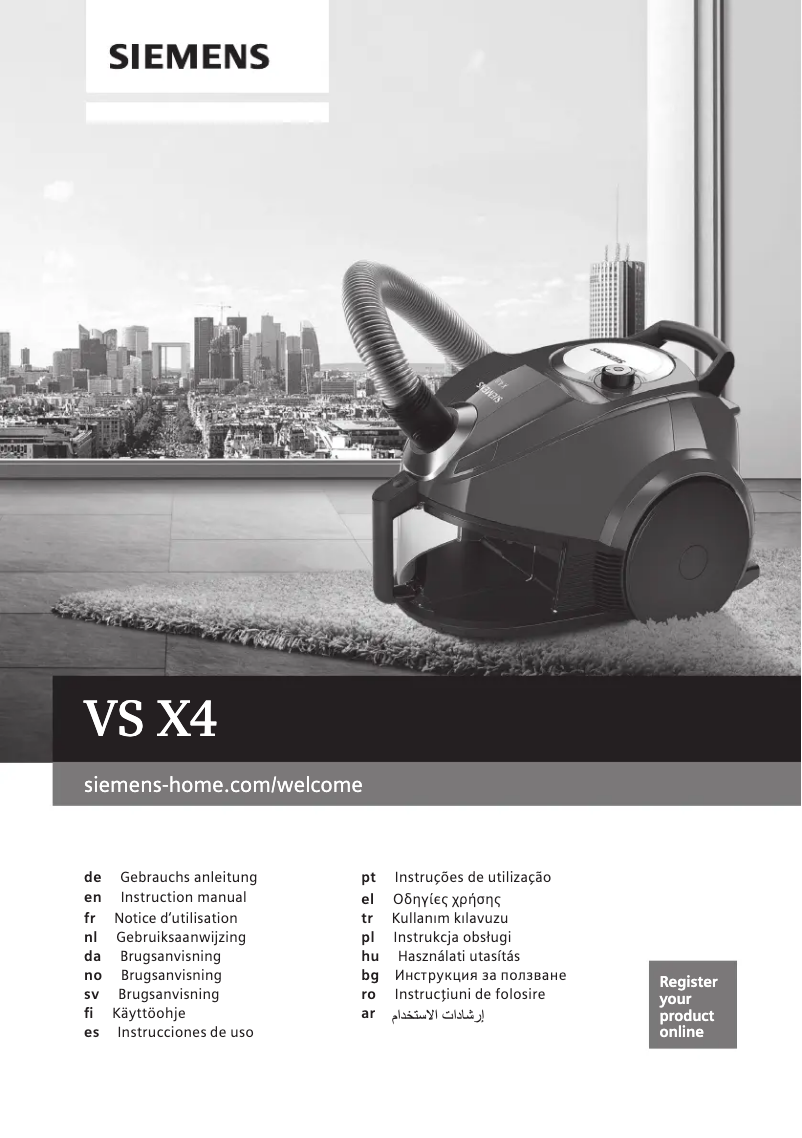 Imagen de la primera página del manual del dispositivo VSX4XTRM