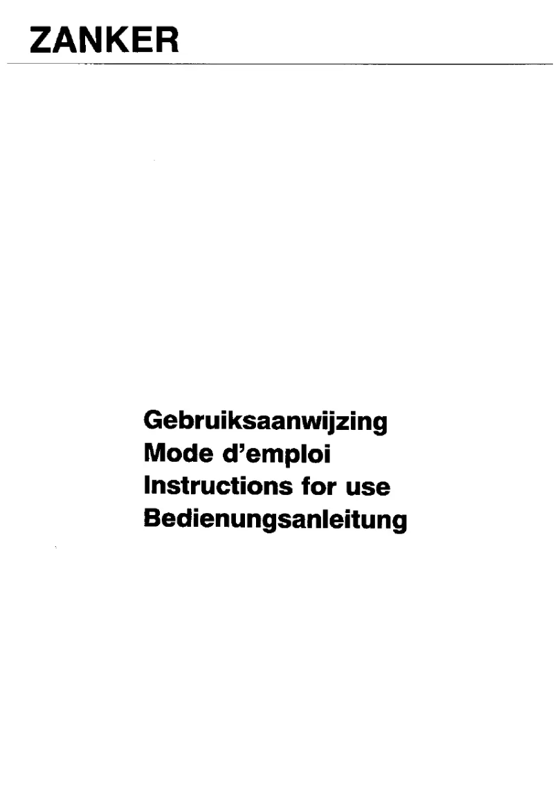 Página 1 del manual Manual de usuario Zanker VA 5075 sw