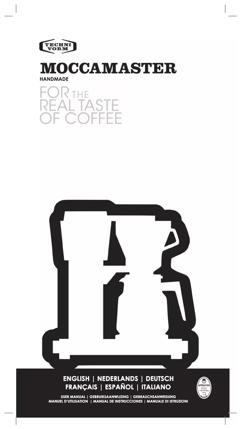 Página nº 1 - Manual de usuario Technivorm MoccaMaster KGB Select