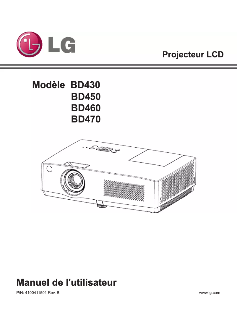 Imagen de la primera página del manual del dispositivo BD460
