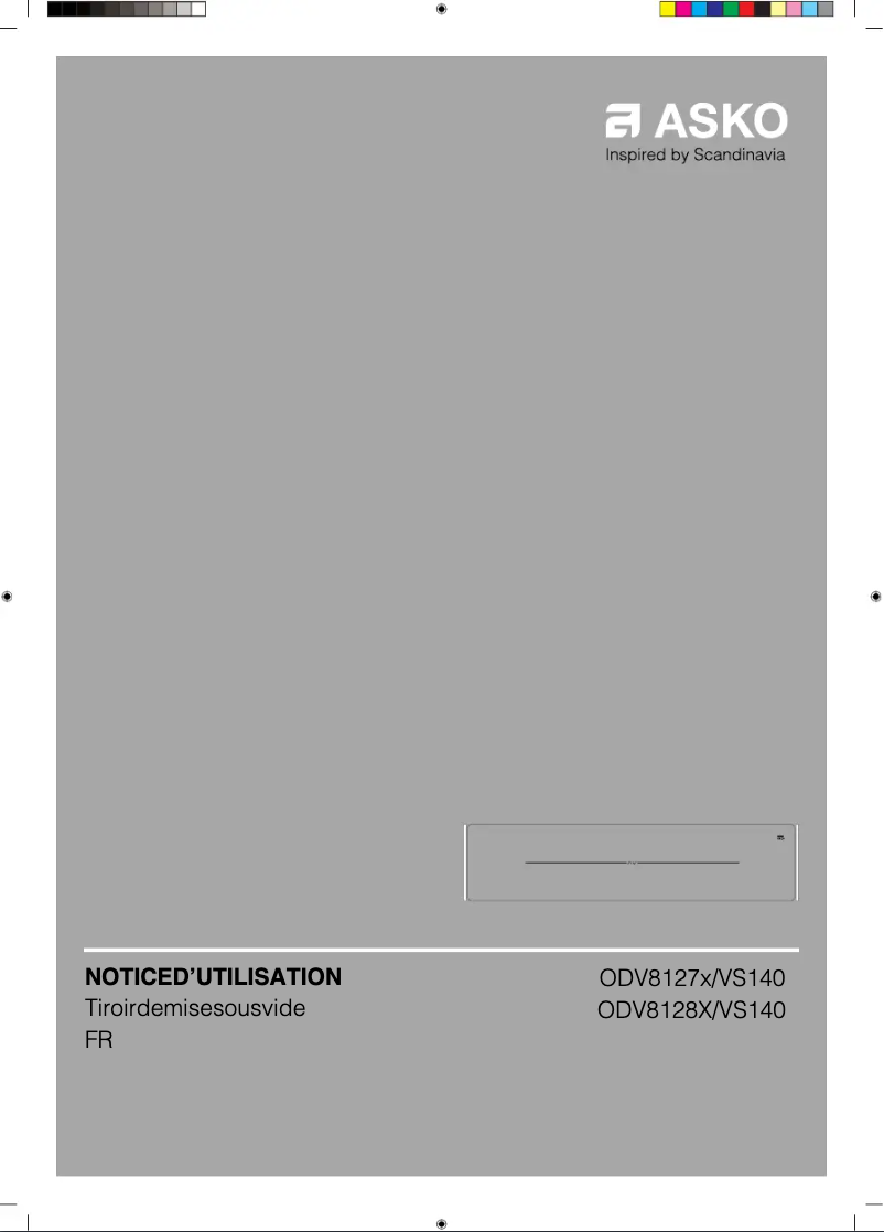 Página 1 del manual Manual de usuario Asko ODV8127B