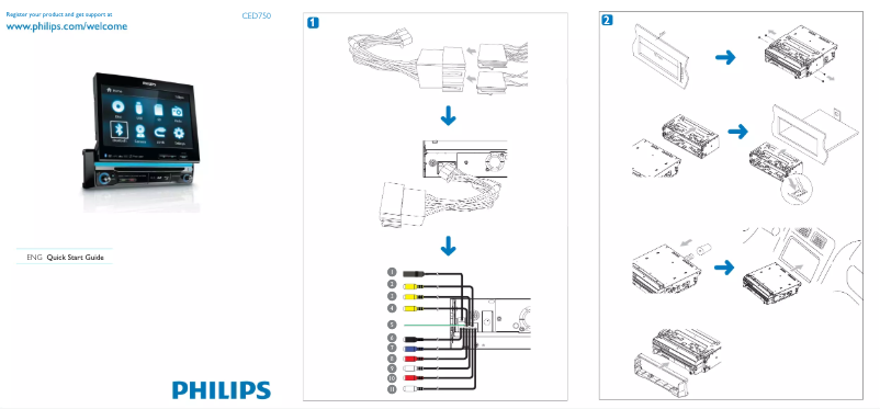 Imagen de la primera página del manual del dispositivo CED750