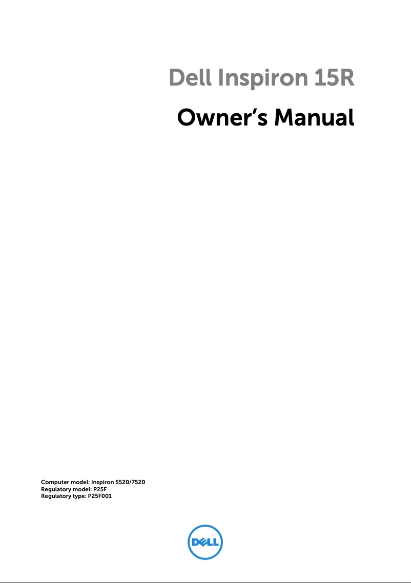 Página 1 del manual Manual de usuario Dell Inspiron 15R Special Edition 7520