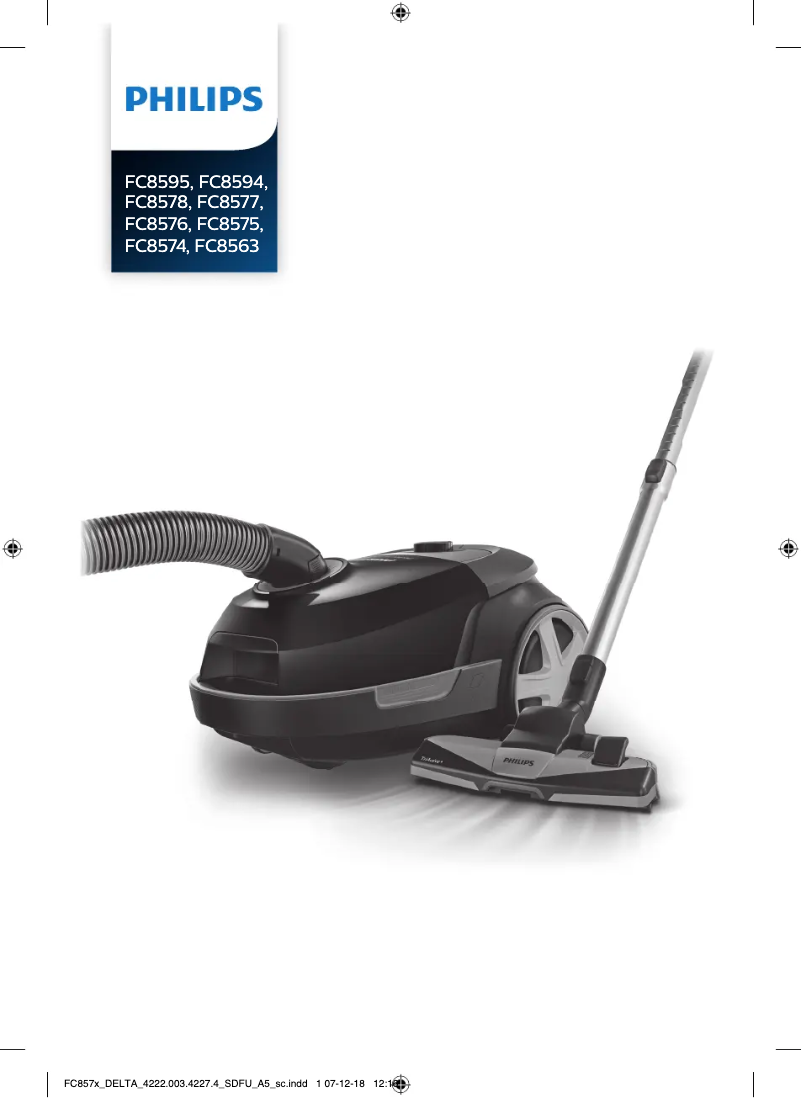 Imagen de la primera página del manual del dispositivo Performer Active FC8595