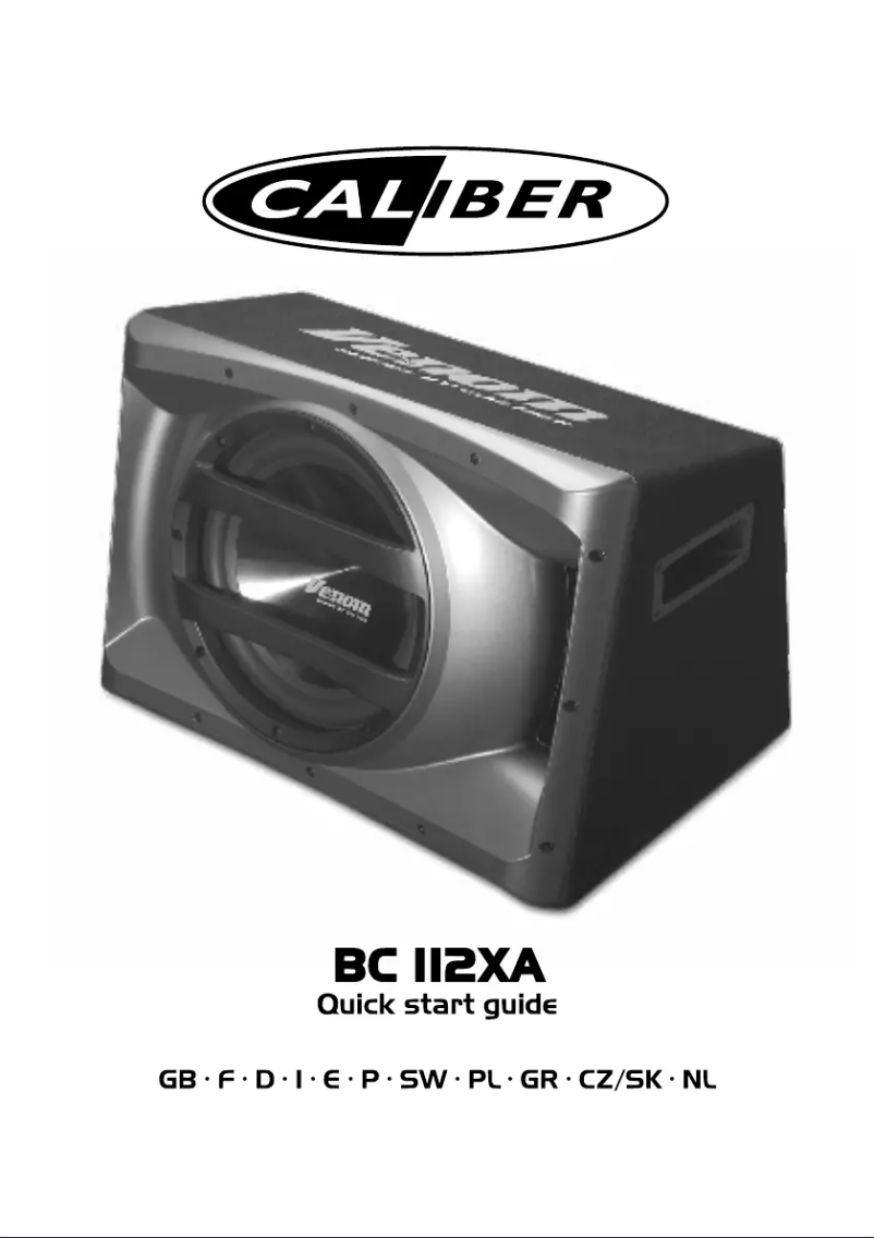 Imagen de la primera página del manual del dispositivo BC 112XA