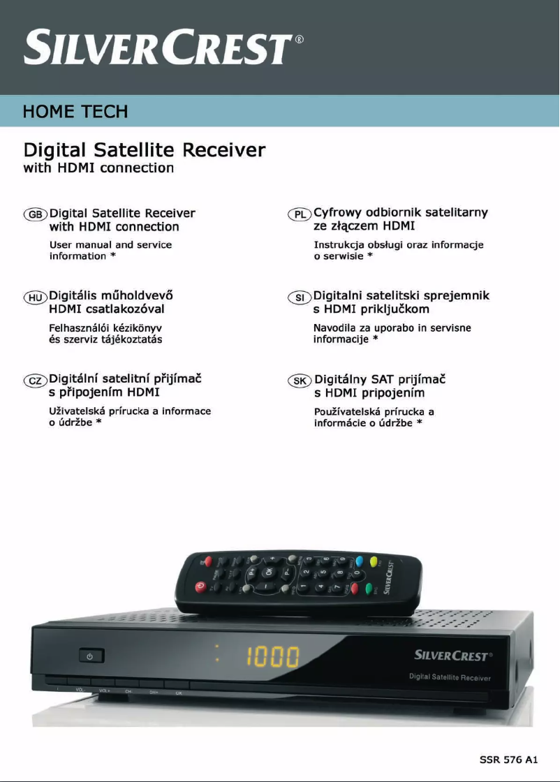 Imagen de la primera página del manual del dispositivo SSR 576 A1