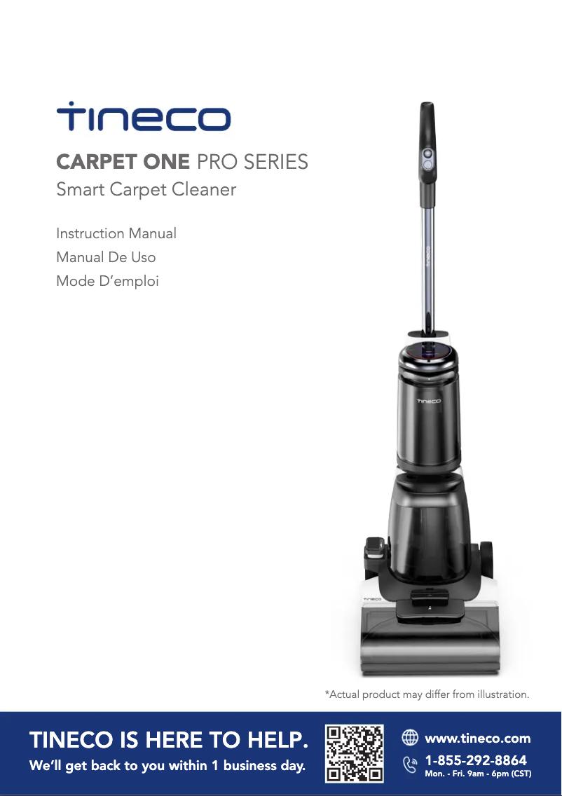 Página 1 del manual Manual de usuario Tineco CARPET ONE Pro