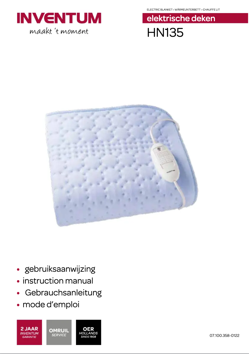 Página 1 del manual Manual de usuario Inventum HN135