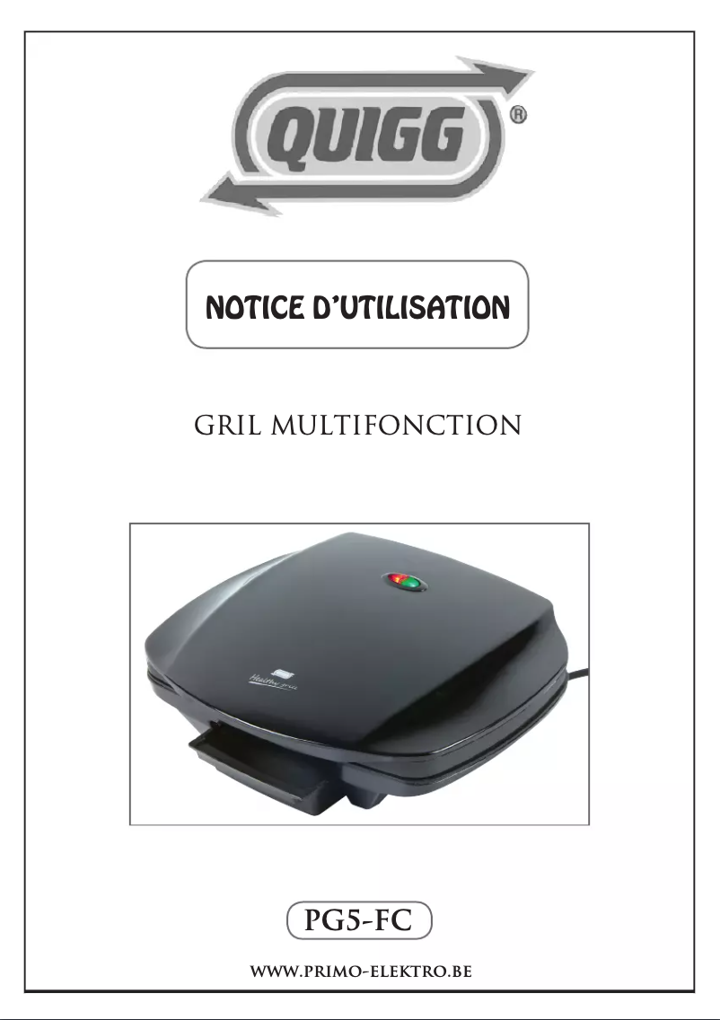 Imagen de la primera página del manual del dispositivo PG5