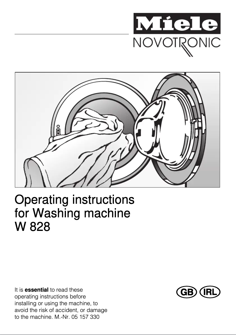 Imagen de la primera página del manual del dispositivo W 828