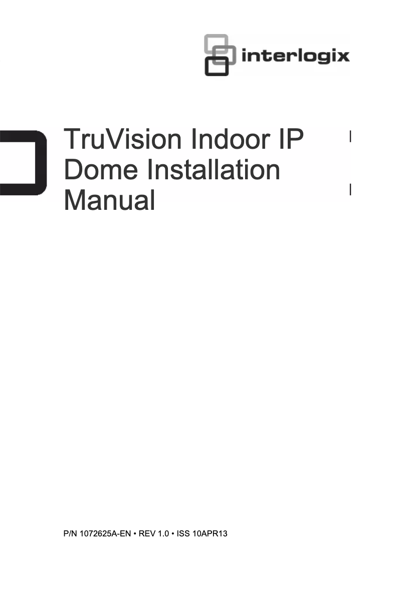Página 1 del manual Manual de usuario Interlogix TruVision TVD-3105