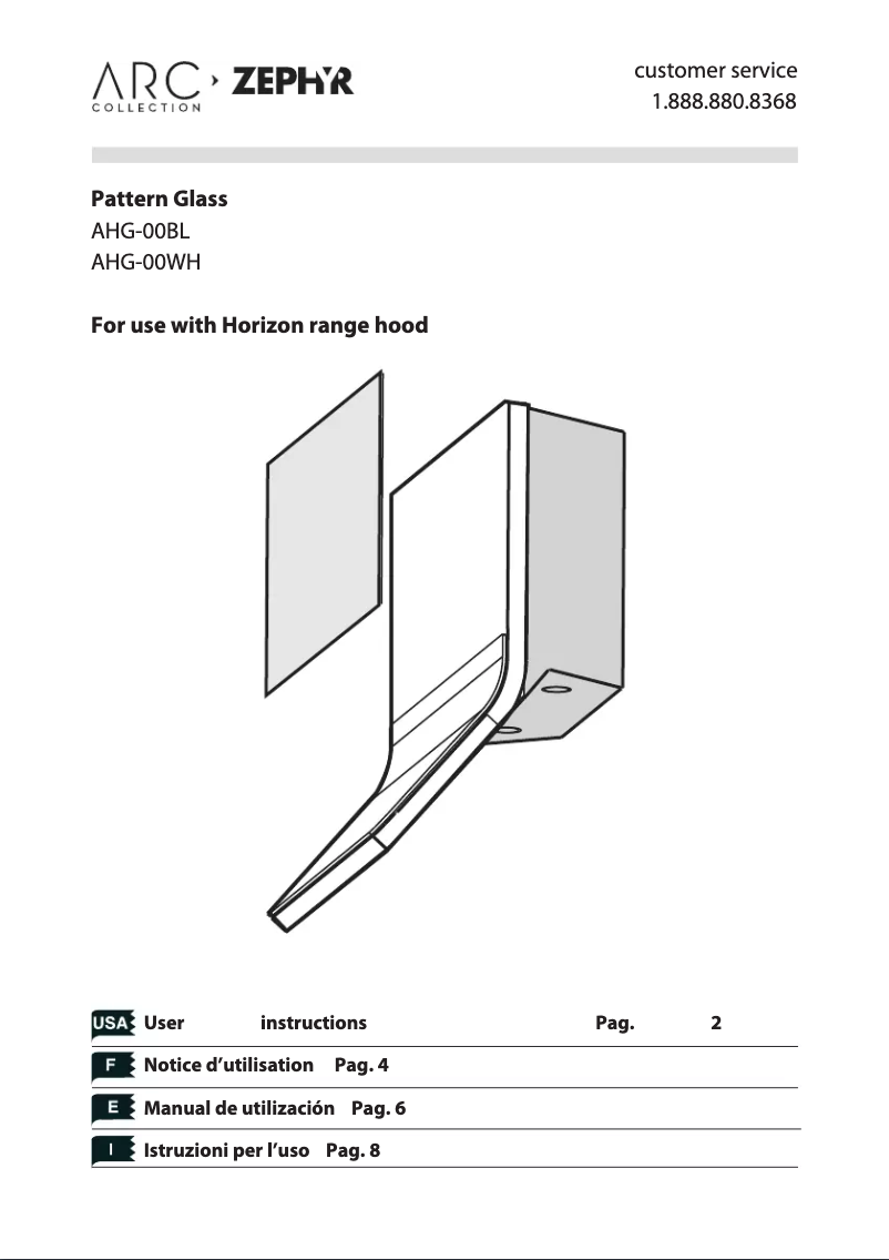 Imagen de la primera página del manual del dispositivo AHG00WH