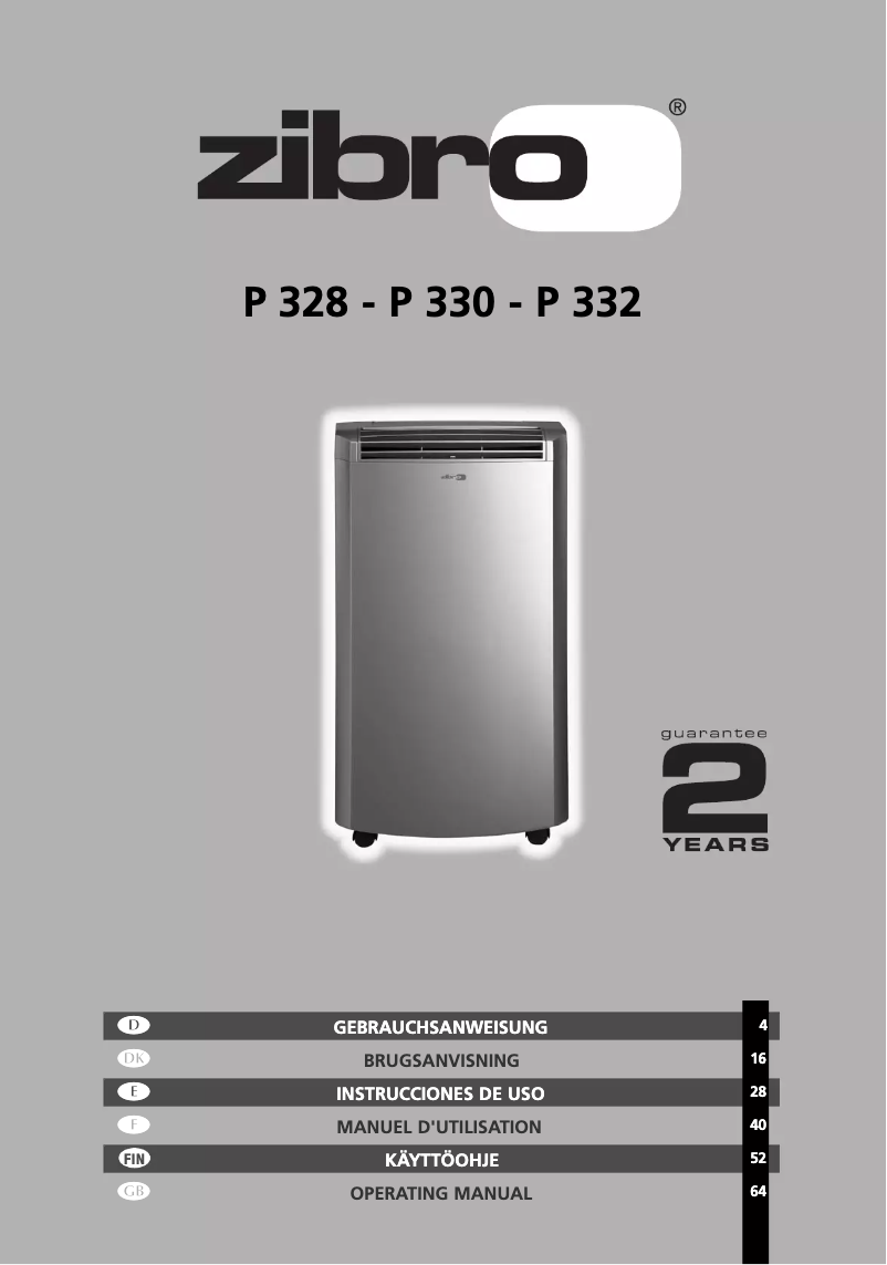 Imagen de la primera página del manual del dispositivo P 330