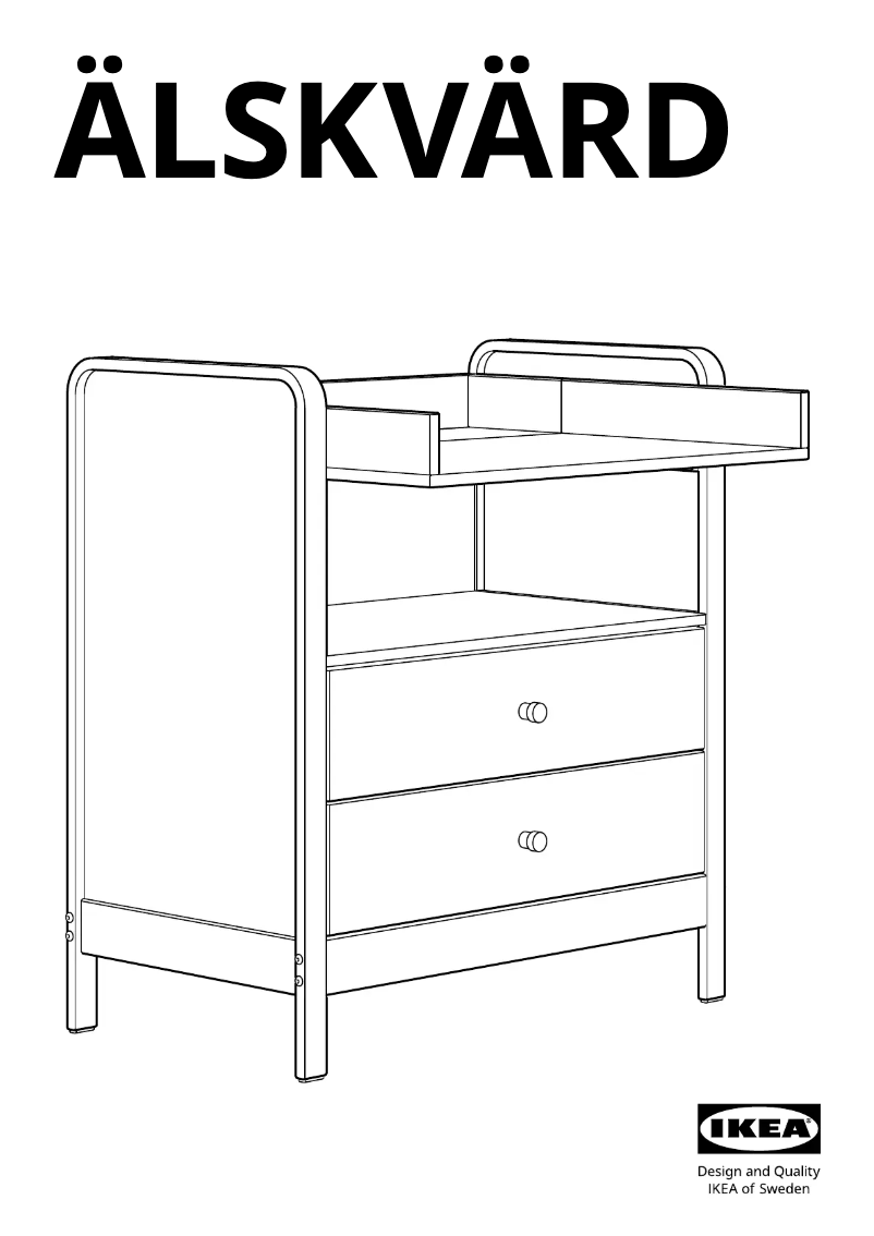 Imagen de la primera página del manual del dispositivo ÄLSKVÄRD 804.666.79
