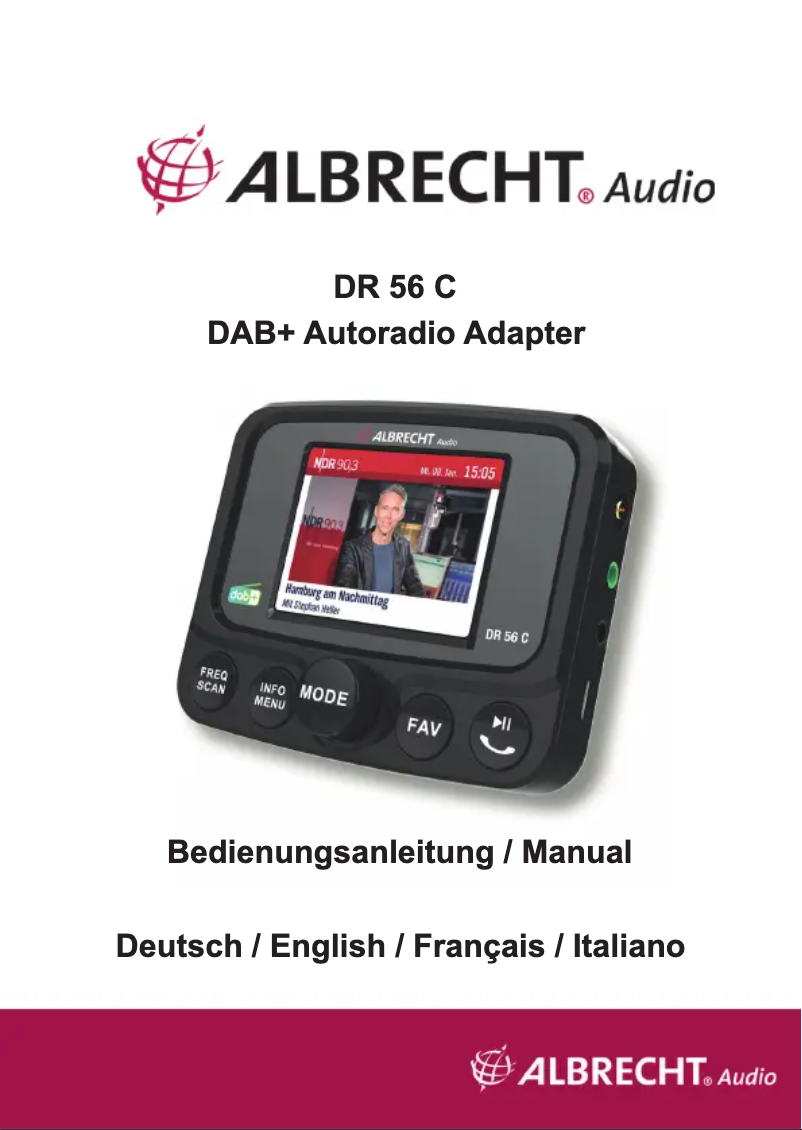 Página 1 del manual Manual de usuario Albrecht DR 56 C