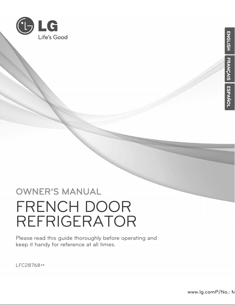 Imagen de la primera página del manual del dispositivo LFC28768S