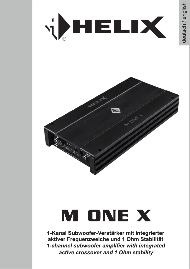 Imagen de la primera página del manual del dispositivo M ONE X