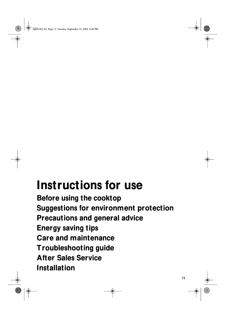 Página 1 del manual Manual de usuario Bauknecht TGZ 6400/IN BK