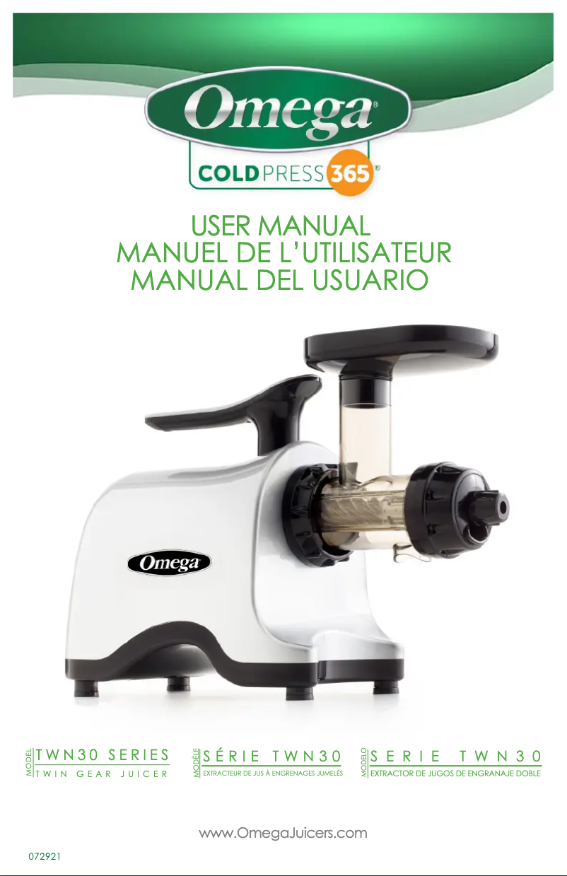 Página 1 del manual Manual de usuario Omega TWN30