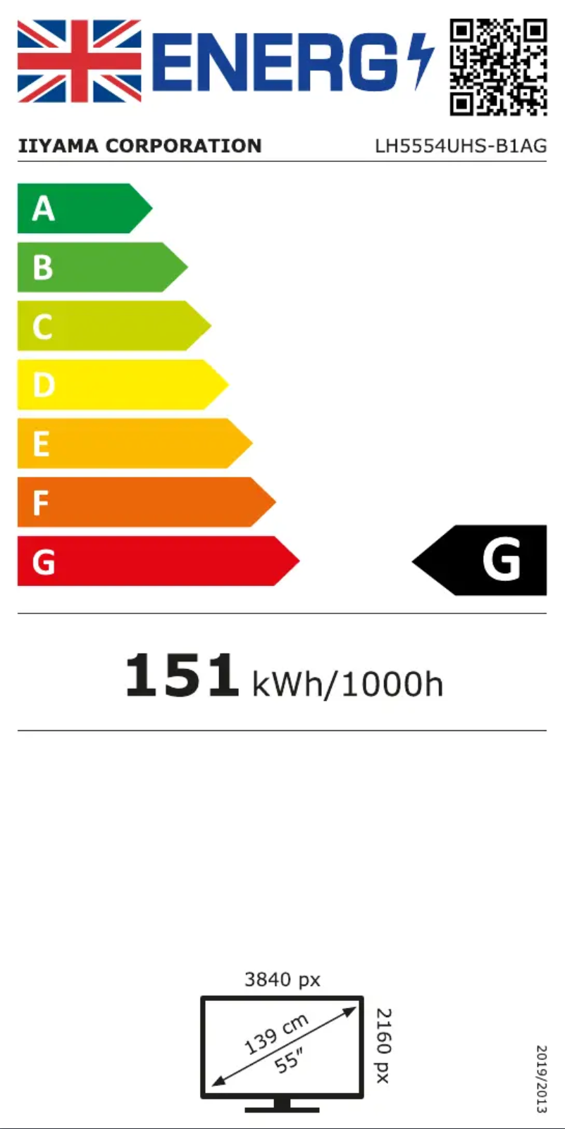 Imagen de la primera página del manual del dispositivo ProLite LH5554UHS
