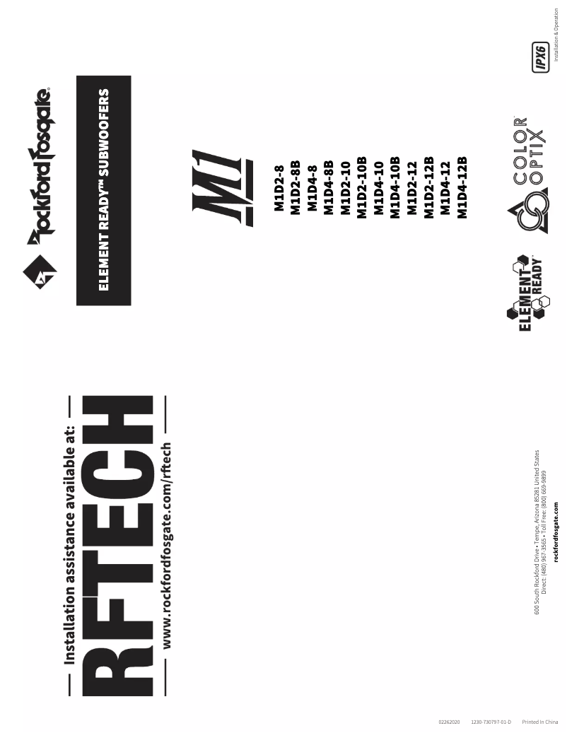 Imagen de la primera página del manual del dispositivo M2D4-10IB