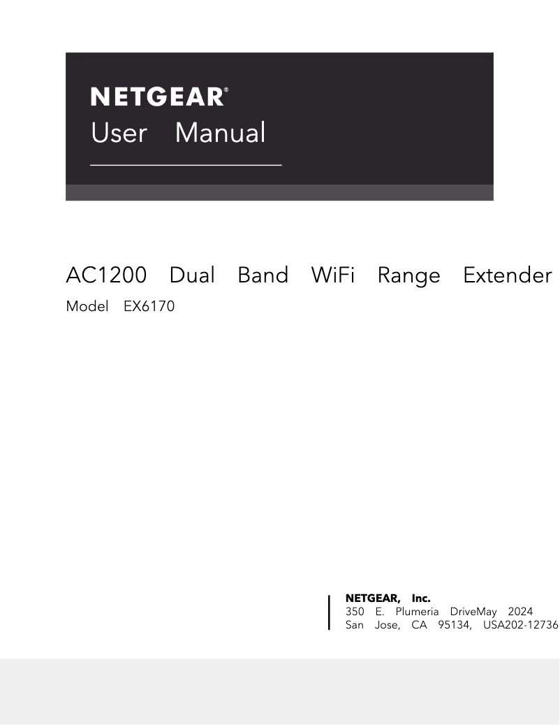 Página 1 del manual Manual de usuario Netgear EX6170