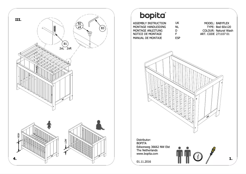 Página 1 del manual Manual de usuario Bopita Basic Wood
