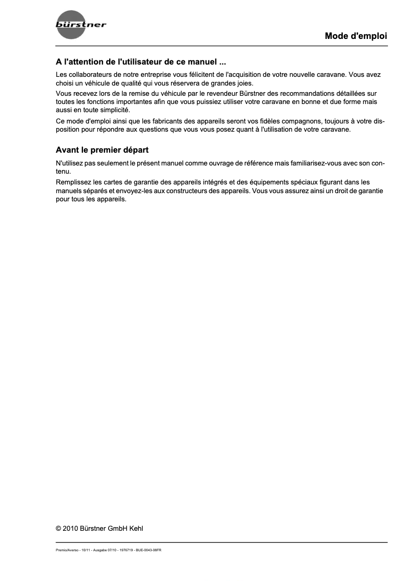 Imagen de la primera página del manual del dispositivo Averso Plus (2011)