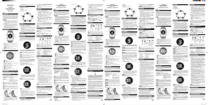 Página 1 del manual Manual de usuario Oregon Scientific RA122-BL