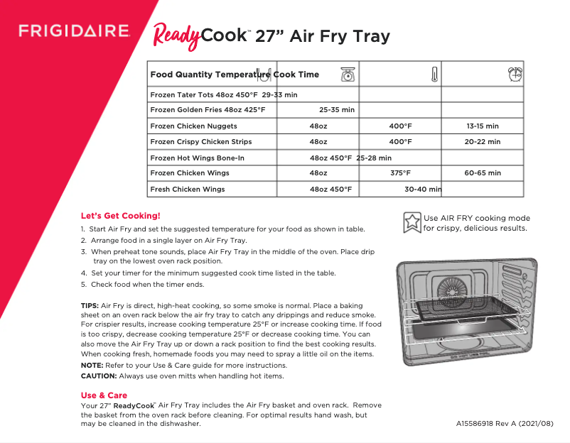 Imagen de la primera página del manual del dispositivo AFT27FRIG