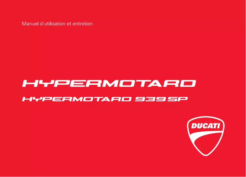Página 1 del manual Manual de usuario Ducati Hypermotard 939 SP (2018)