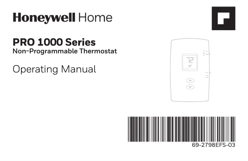 Página 1 del manual Manual de usuario Honeywell TH1100DV1000/U