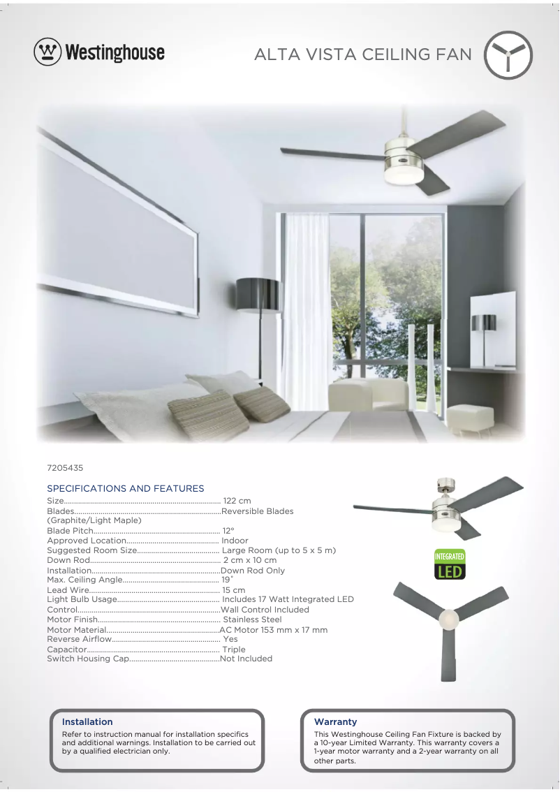 Imagen de la primera página del manual del dispositivo 7205435