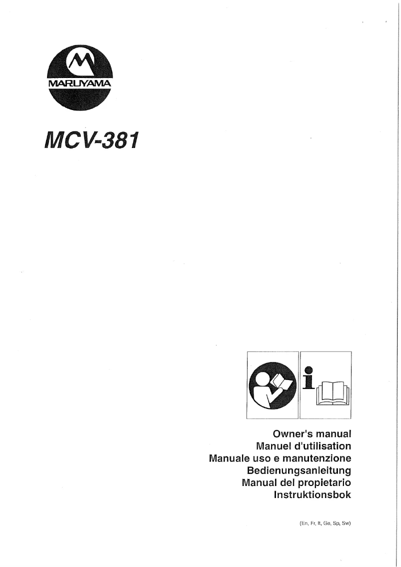Imagen de la primera página del manual del dispositivo MCV381