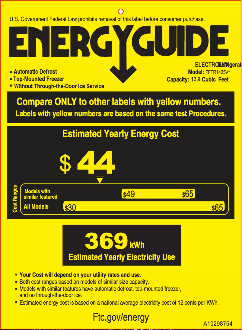 Imagen de la primera página del manual del dispositivo FFTR1425VW