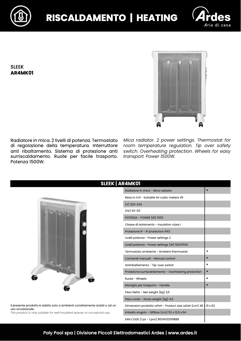 Imagen de la primera página del manual del dispositivo AR4MK01