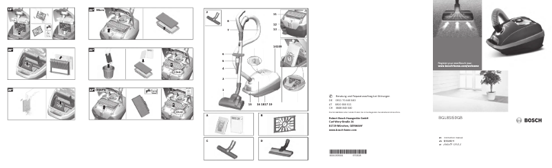 Página 1 del manual Manual de usuario Bosch BGL8SI59GB