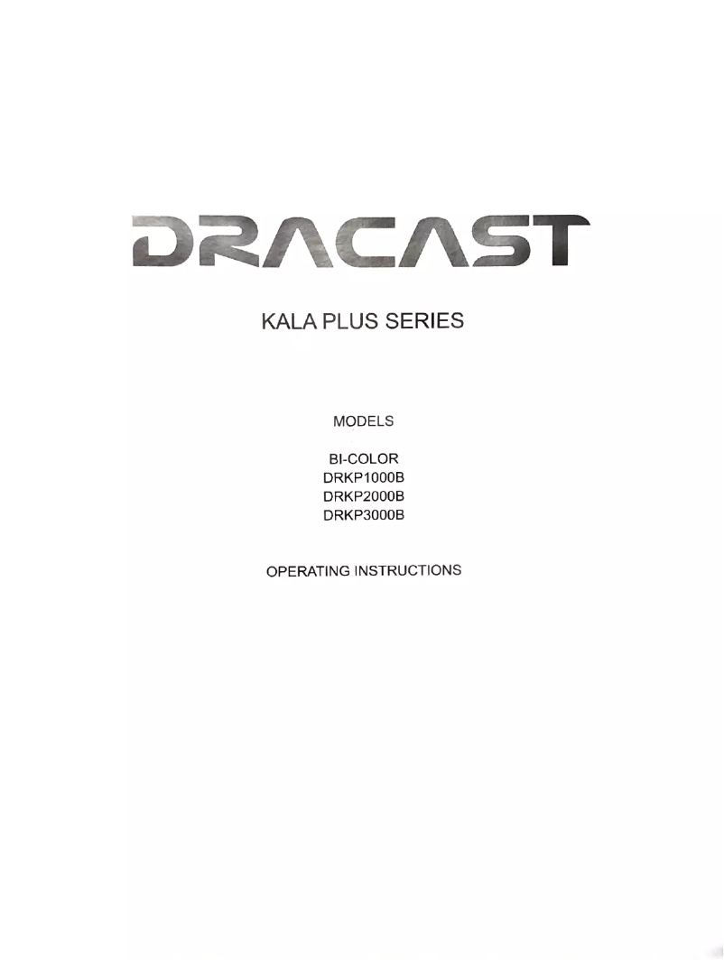 Imagen de la primera página del manual del dispositivo Kala Plus LED2000