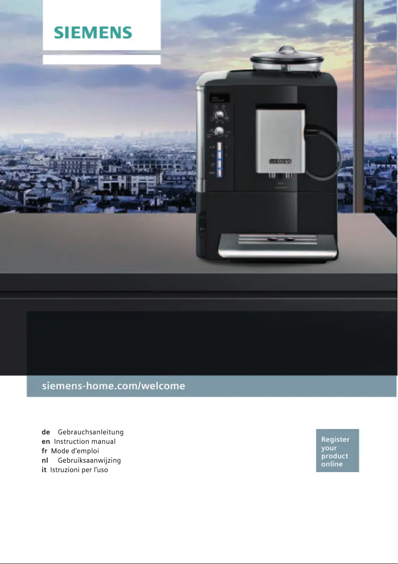 Página 1 del manual Manual de uso y mantenimiento Siemens TE525F19DE