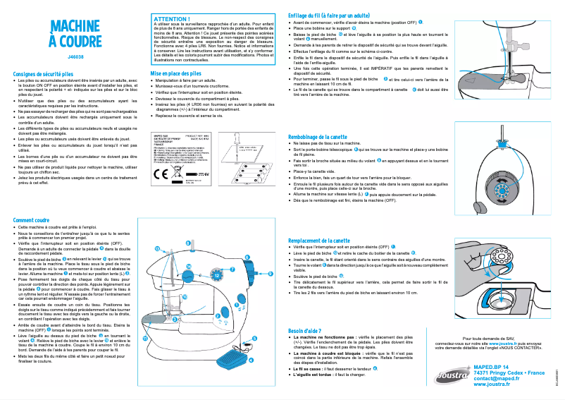 Imagen de la primera página del manual del dispositivo J46038