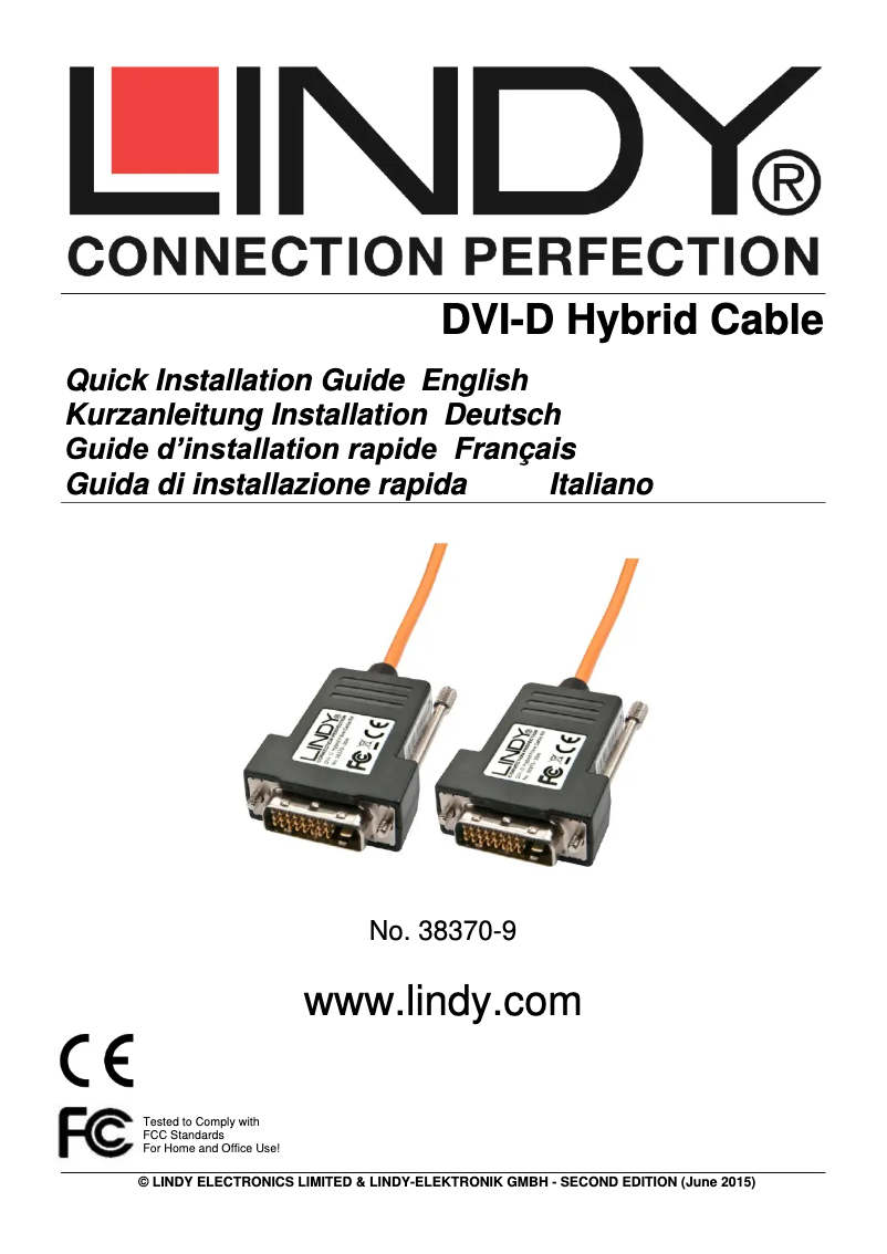 Página 1 del manual Manual de usuario Lindy 38370