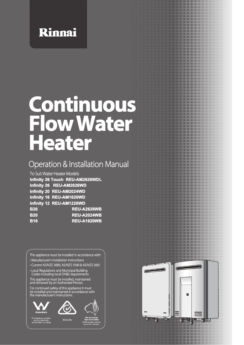 Imagen de la primera página del manual del dispositivo Infinity 16