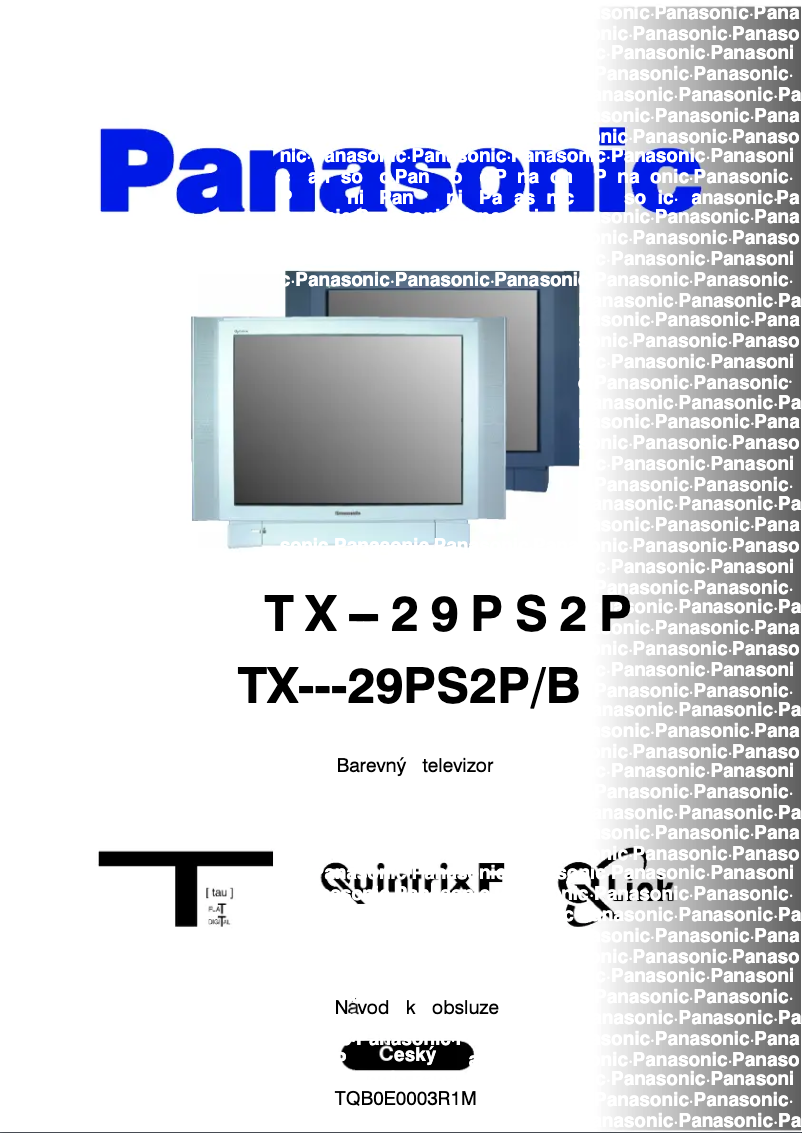 Imagen de la primera página del manual del dispositivo TX-29PS2PB