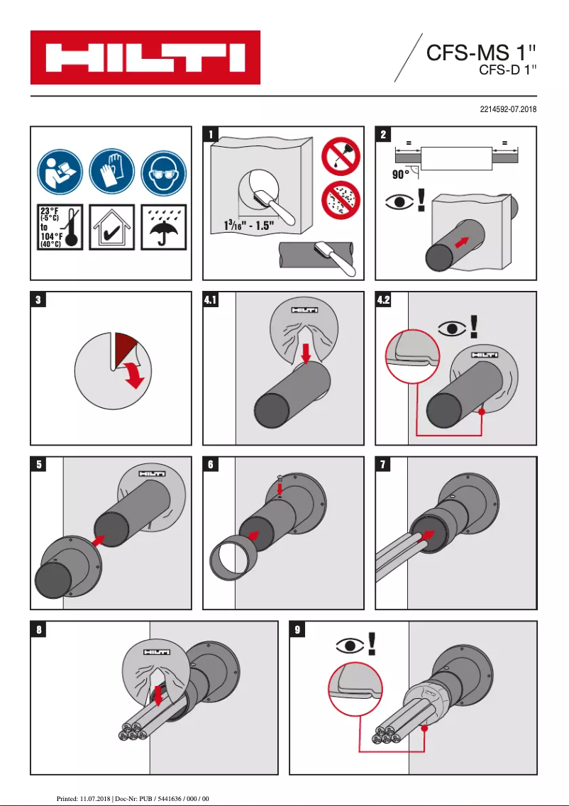 Imagen de la primera página del manual del dispositivo CFS-MS