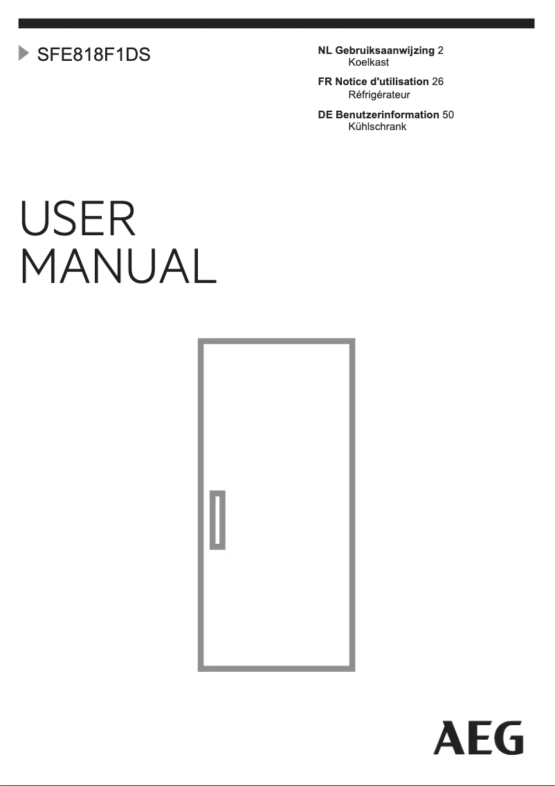 Imagen de la primera página del manual del dispositivo SFE818F1DS