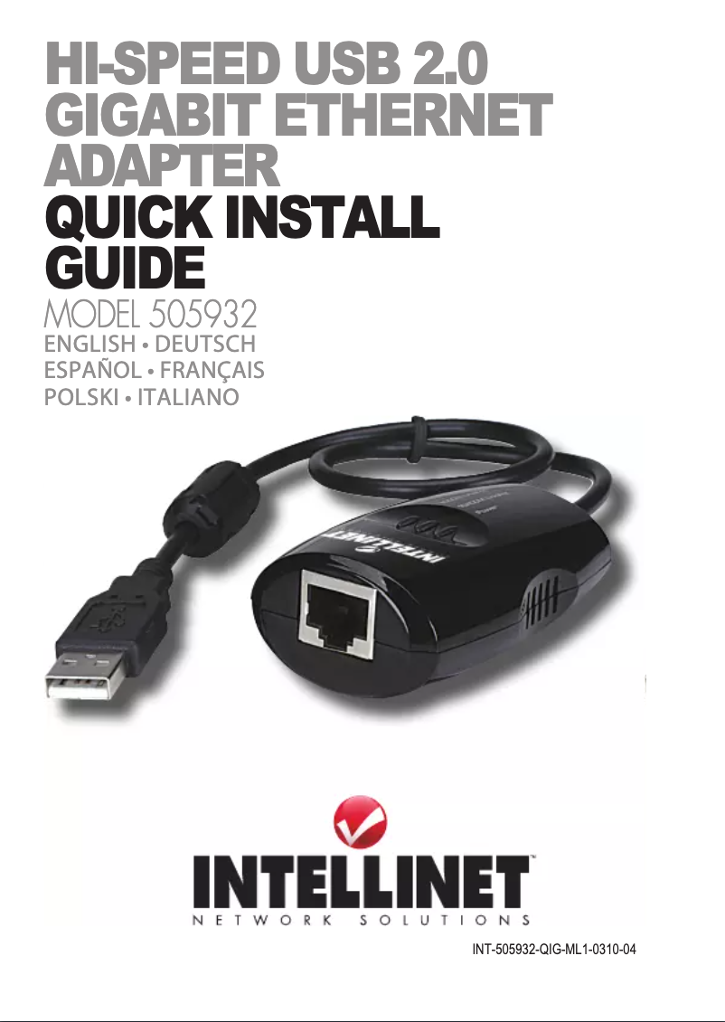 Página 1 del manual Manual de usuario Intellinet 505932